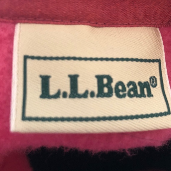 L.L.Bean pink V-Neck fleece Pullover Sweater - 3X - Picture 3 of 6